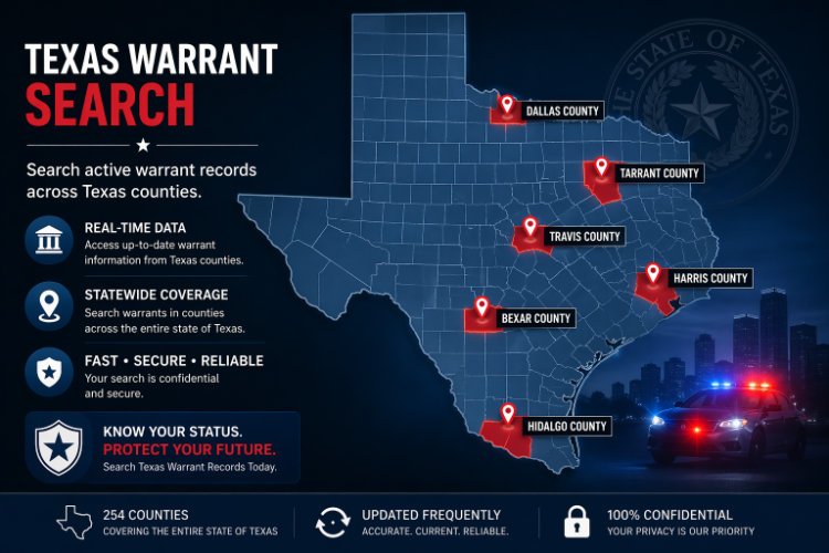 texas warrant search map data
