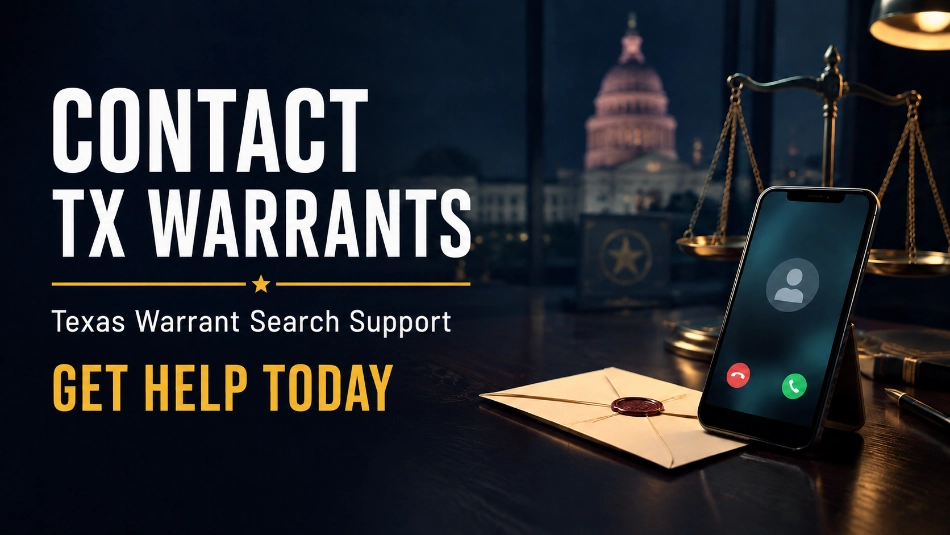 texas warrant search support